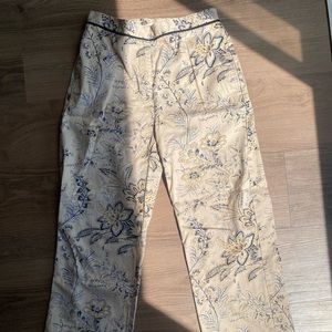 Anissa wide legged floral trousers in size 6